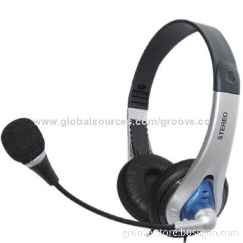 Wired Computer Headset/Headphones with Frequency Range of 20-20,000Hz